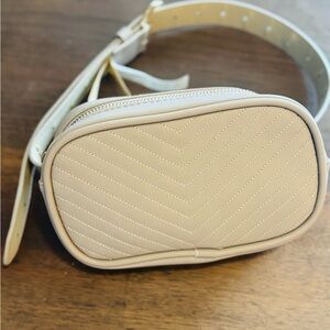 Steve Madden Fanny Pack Belt Bag Taupe Size S